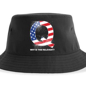 Q Anon Why Is this Relevant Sustainable Bucket Hat