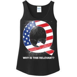 Q Anon Why Is this Relevant Ladies Essential Tank