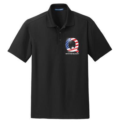 Q Anon Why Is this Relevant Dry Zone Grid Polo
