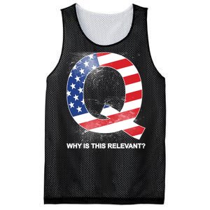 Q Anon Why Is this Relevant Mesh Reversible Basketball Jersey Tank