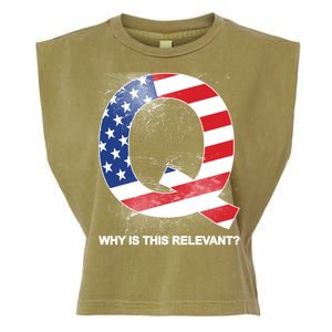 Q Anon Why Is this Relevant Garment-Dyed Women's Muscle Tee