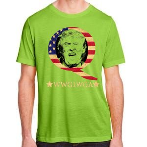 Q-Anon WWG1WGA Trump Great Awaking  Adult ChromaSoft Performance T-Shirt