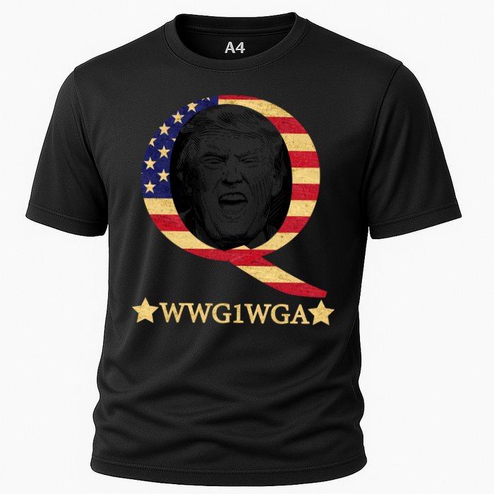 Q-Anon WWG1WGA Trump Great Awaking  Cooling Performance Crew T-Shirt