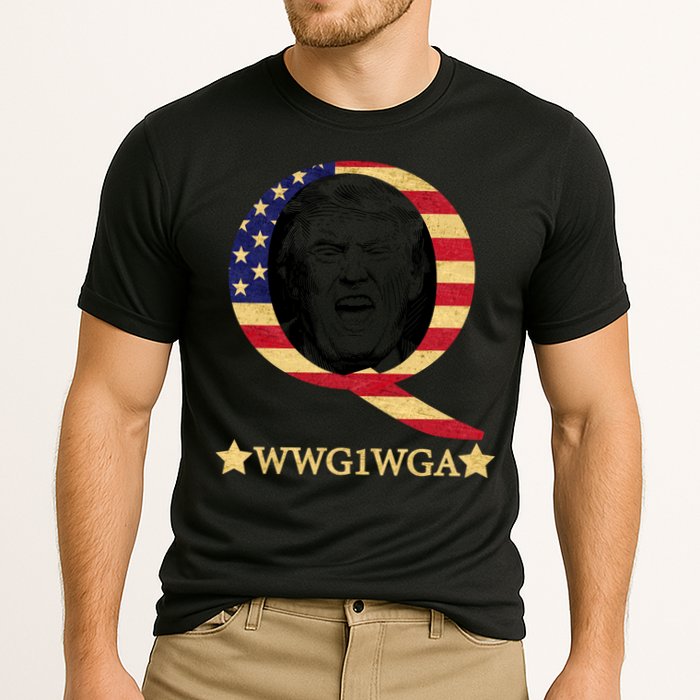 Q-Anon WWG1WGA Trump Great Awaking  Cooling Performance Crew T-Shirt