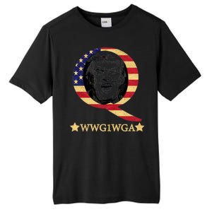 Q-Anon WWG1WGA Trump Great Awaking  Tall Fusion ChromaSoft Performance T-Shirt