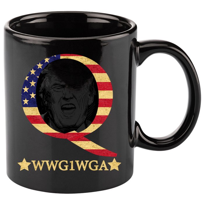 Q-Anon WWG1WGA Trump Great Awaking  11oz C Handle Ceramic Mug