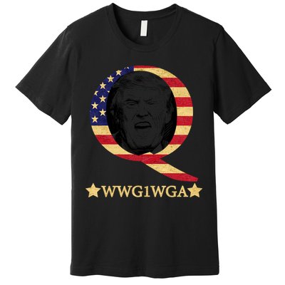 Q-Anon WWG1WGA Trump Great Awaking  Premium T-Shirt