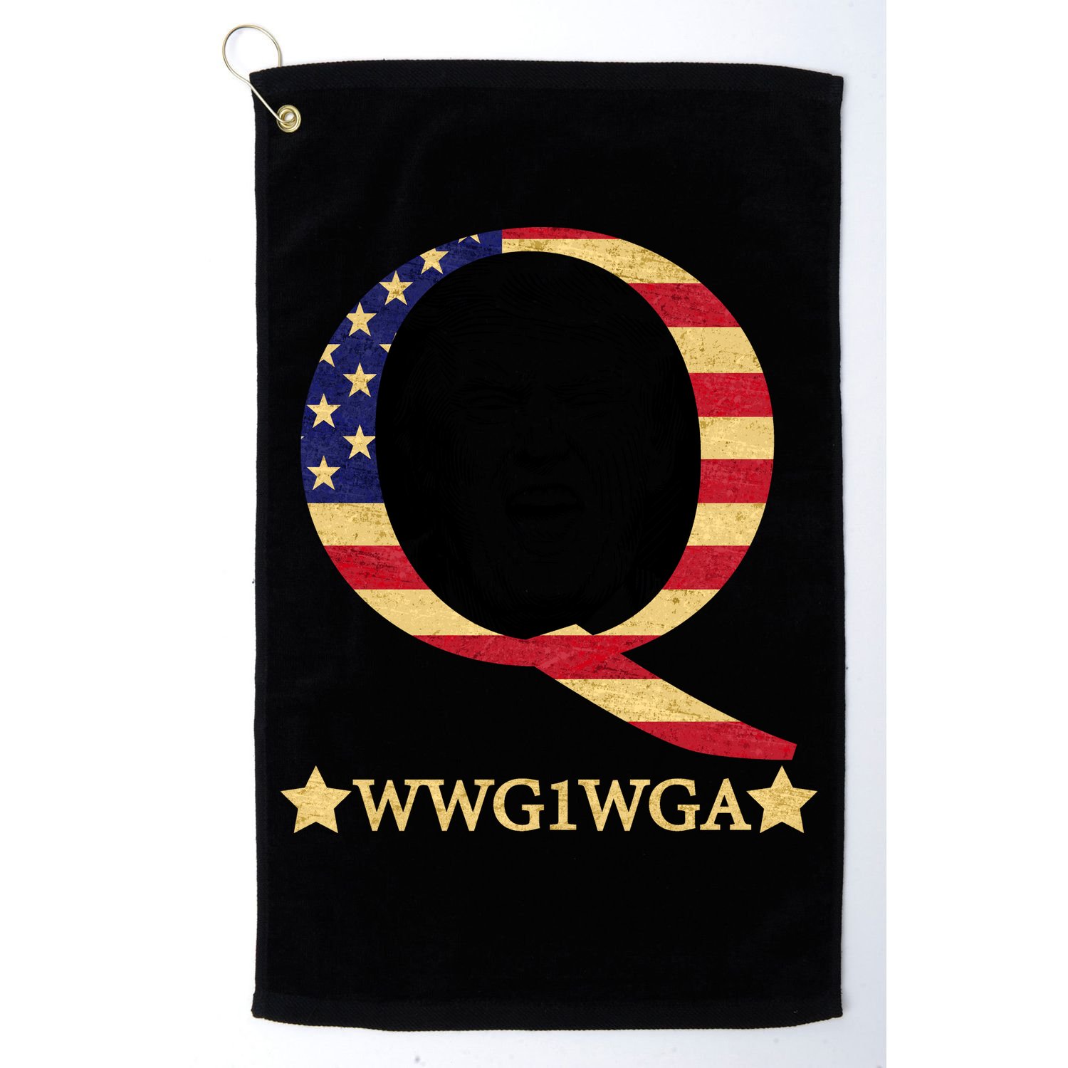 Q-Anon WWG1WGA Trump Great Awaking  Golf Towel