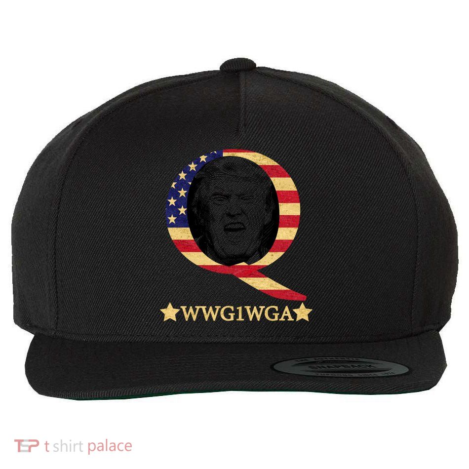 Q-Anon WWG1WGA Trump Great Awaking  Wool Snapback Cap