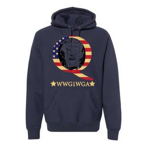 Q-Anon WWG1WGA Trump Great Awaking  Premium Hoodie