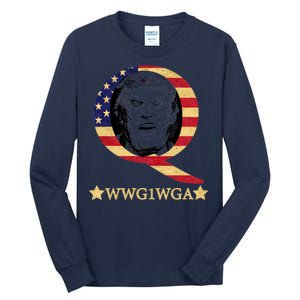 Q-Anon WWG1WGA Trump Great Awaking  Tall Long Sleeve T-Shirt