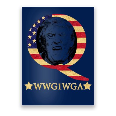 Q-Anon WWG1WGA Trump Great Awaking  Poster