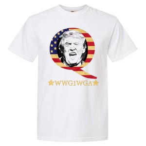 Q-Anon WWG1WGA Trump Great Awaking  Garment-Dyed Heavyweight T-Shirt