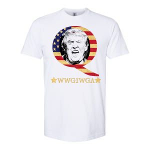 Q-Anon WWG1WGA Trump Great Awaking  Softstyle CVC T-Shirt