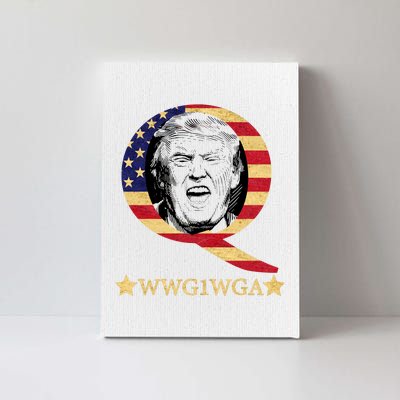 Q-Anon WWG1WGA Trump Great Awaking  Canvas