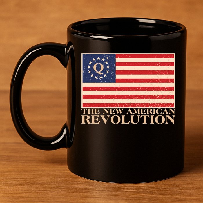 Q The New American Revolution Qanon 11oz C Handle Ceramic Mug