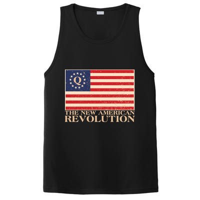 Q The New American Revolution Qanon PosiCharge Competitor Tank