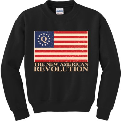 Q The New American Revolution Qanon Kids Sweatshirt