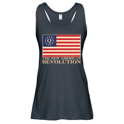 Q The New American Revolution Qanon Ladies Essential Flowy Tank