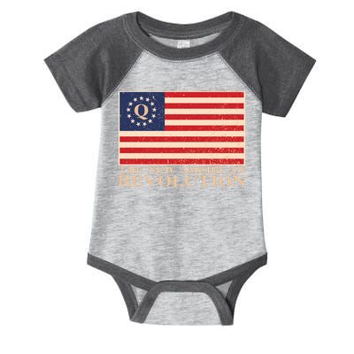 Q The New American Revolution Qanon Infant Baby Jersey Bodysuit