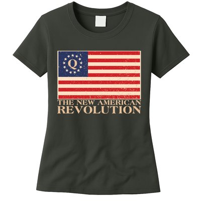 Q The New American Revolution Qanon Womens T-Shirt