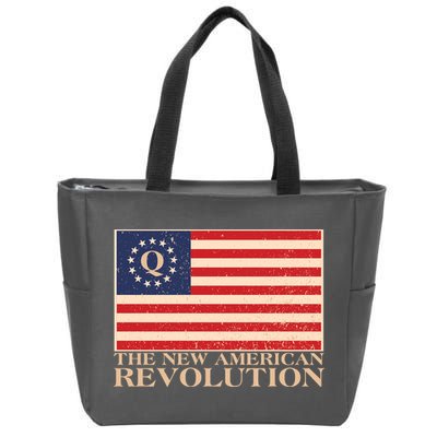 Q The New American Revolution Qanon Zip Tote Bag