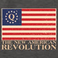 Q The New American Revolution Qanon Vector Backpack