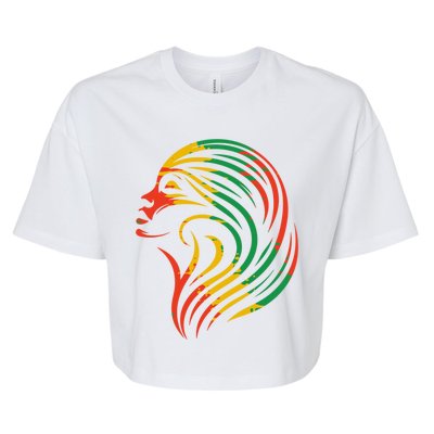 Queen 2024 Junenth 1865 Gift Bella+Canvas Jersey Crop Tee