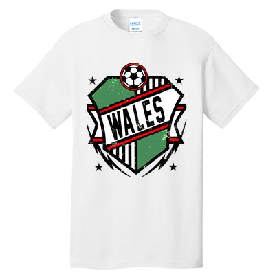 Qatar 2022 Soccer Football Cup Wales Team Support Tall T-Shirt