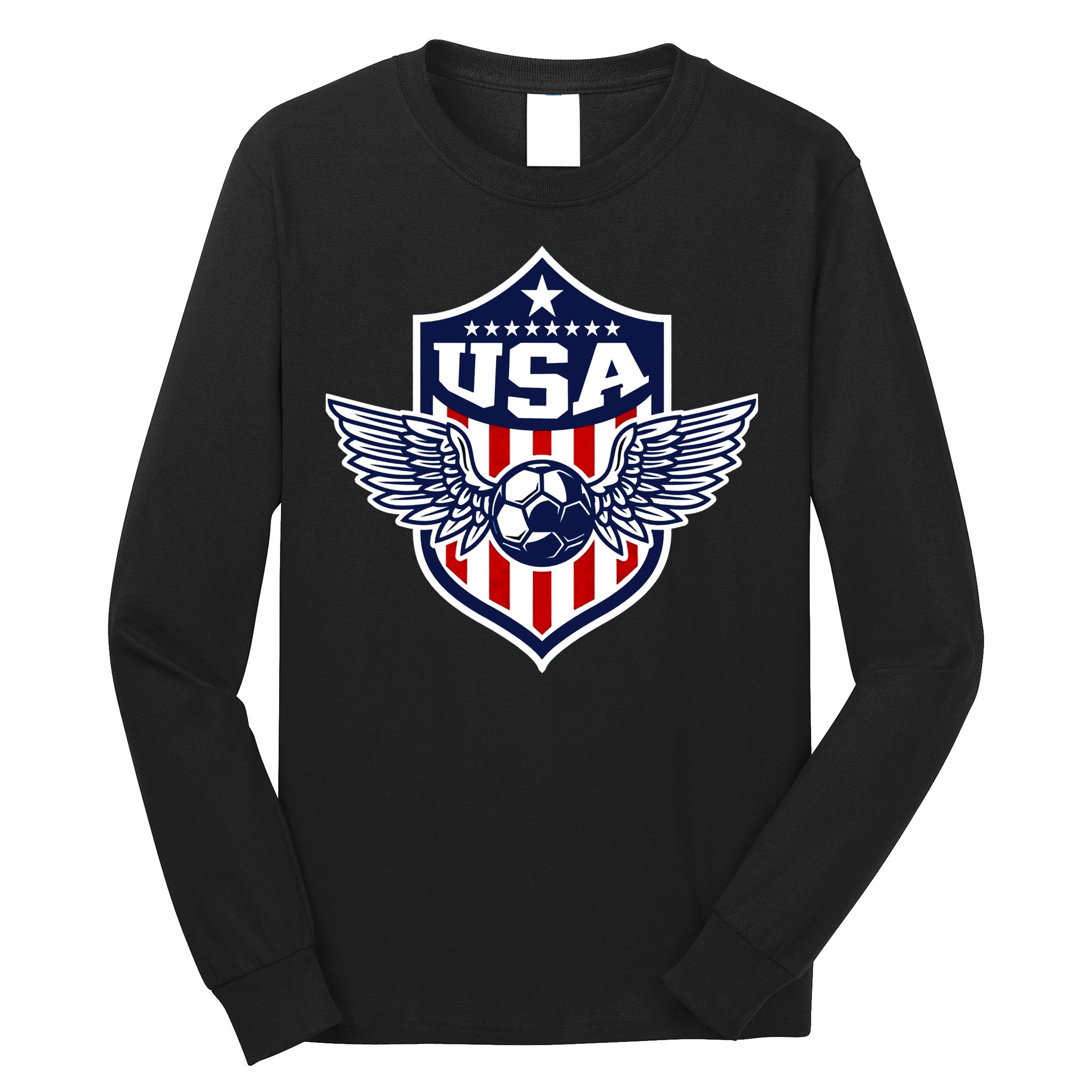 Qatar 2022 Soccer Football Cup America USA Team Support Long Sleeve Shirt