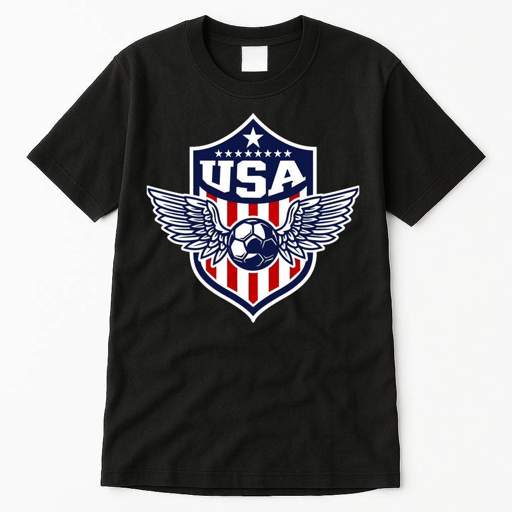 Qatar 2022 Soccer Football Cup America USA Team Support Tall T-Shirt