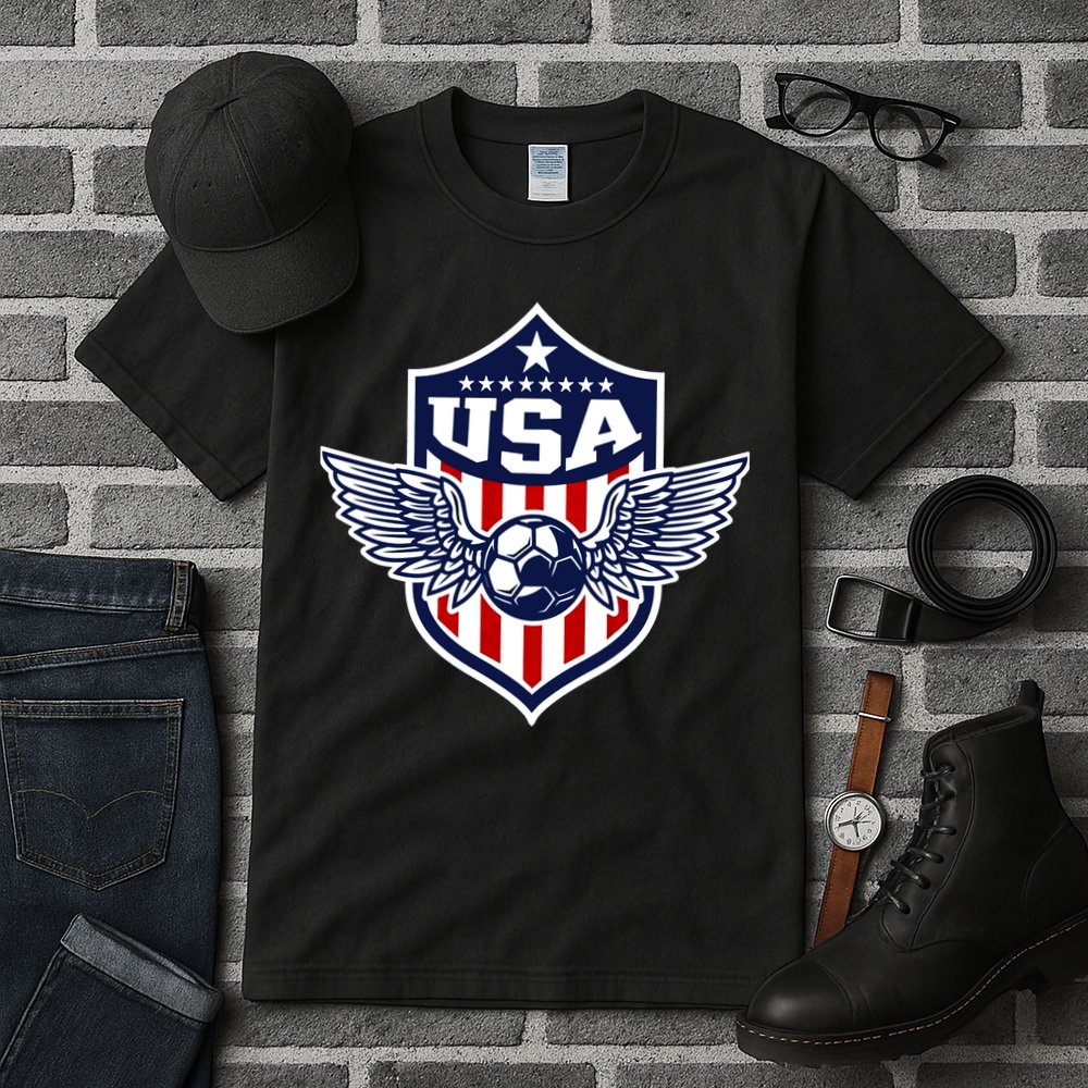 Qatar 2022 Soccer Football Cup America USA Team Support Tall T-Shirt