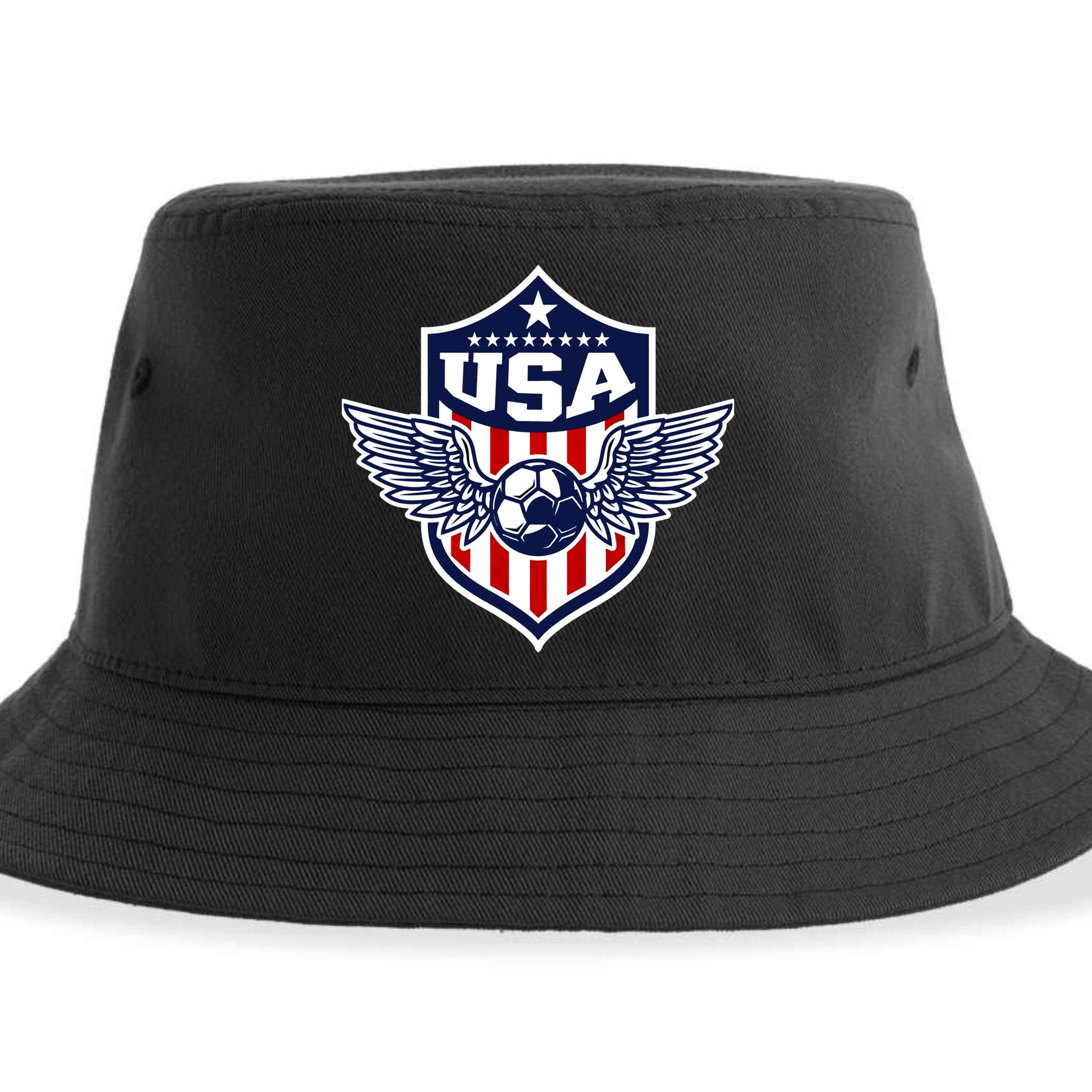 Qatar 2022 Soccer Football Cup America USA Team Support Sustainable Bucket Hat