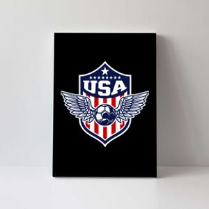 Qatar 2022 Soccer Football Cup America USA Team Support Canvas