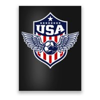 Qatar 2022 Soccer Football Cup America USA Team Support Poster