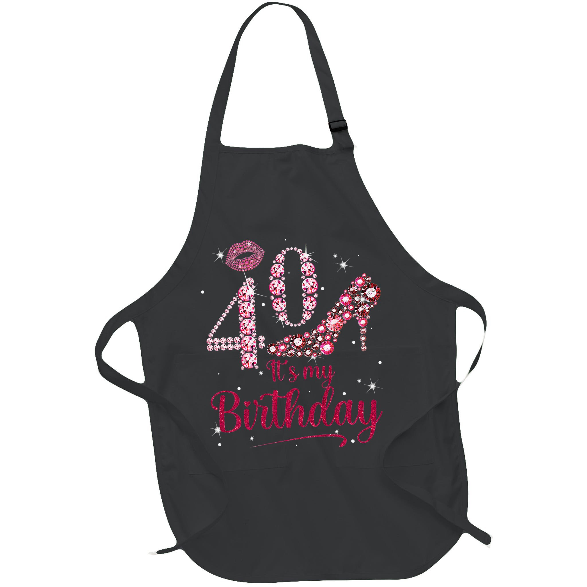 Queen 40 Years Old It's My 40th Birthday Vintage Retro Apron