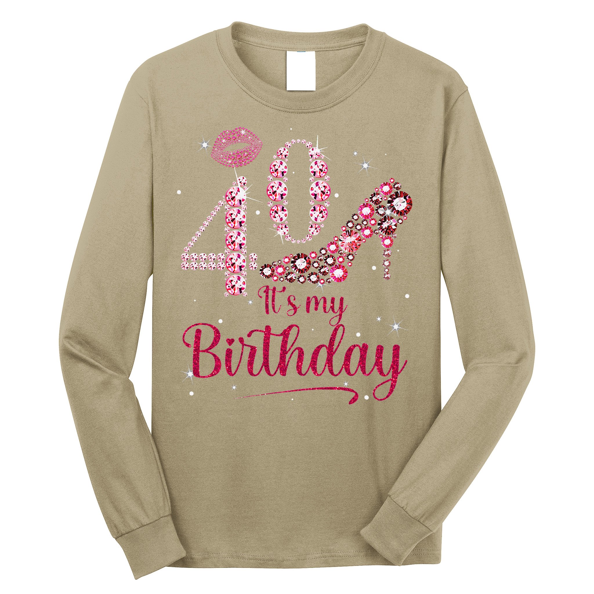 Queen 40 Years Old It's My 40th Birthday Vintage Retro Long Sleeve Shirt