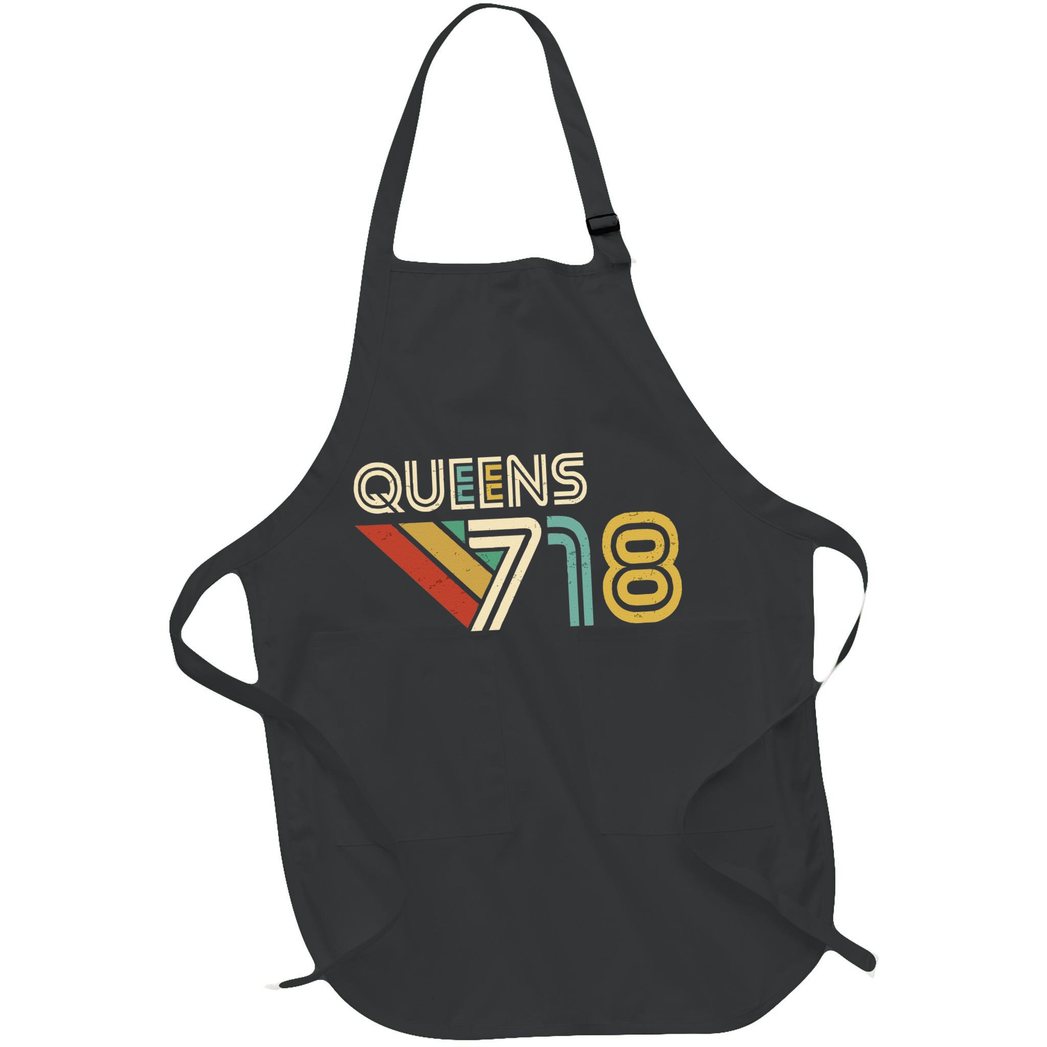 Queens 718 New York City State Vintage Queens Area Code Apron