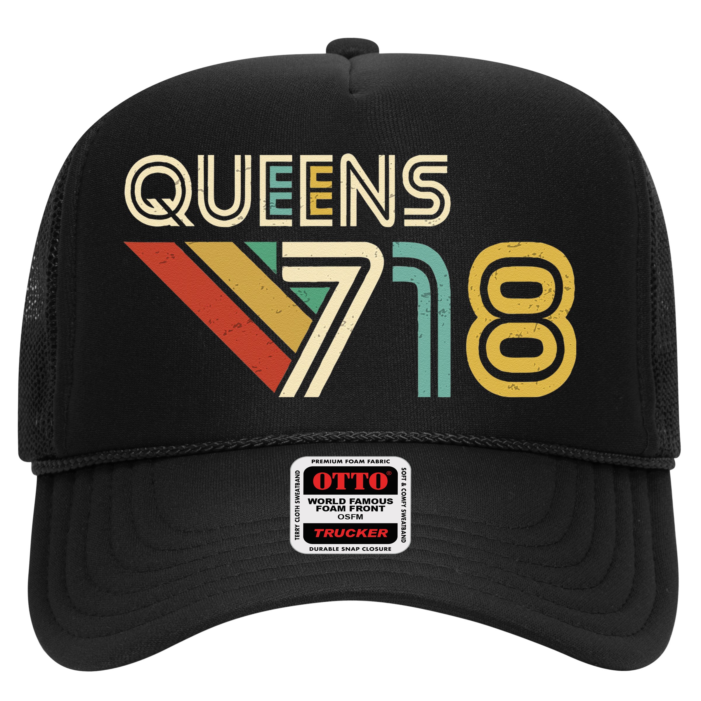 Queens 718 New York City State Vintage Queens Area Code Hat