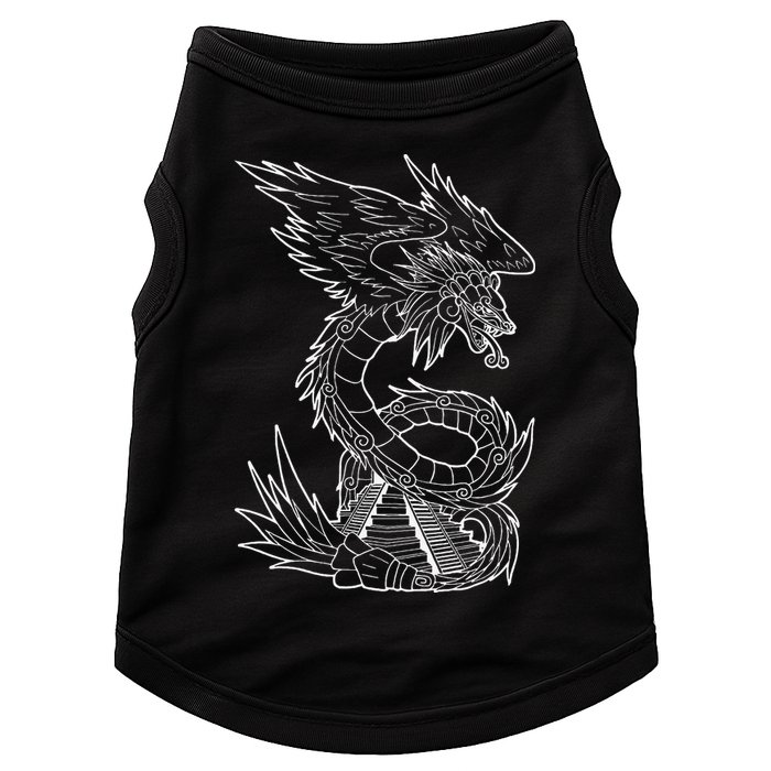 Quetzalcoatl Ancient Aztec Serpent Mayan Temple Inca Toltec Doggie Tank