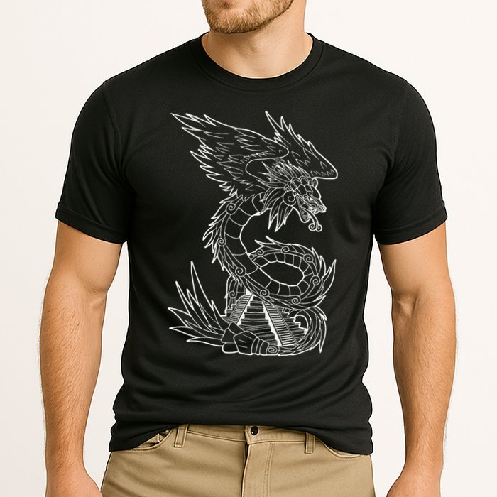 Quetzalcoatl Ancient Aztec Serpent Mayan Temple Inca Toltec Cooling Performance Crew T-Shirt