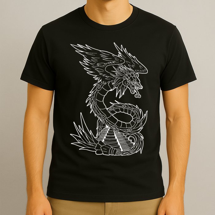 Quetzalcoatl Ancient Aztec Serpent Mayan Temple Inca Toltec T-Shirt