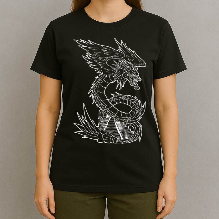 Quetzalcoatl Ancient Aztec Serpent Mayan Temple Inca Toltec T-Shirt