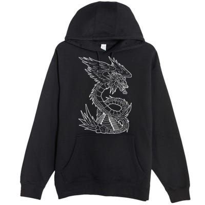 Quetzalcoatl Ancient Aztec Serpent Mayan Temple Inca Toltec Premium Pullover Hoodie