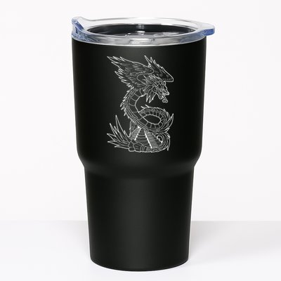 Quetzalcoatl Ancient Aztec Serpent Mayan Temple Inca Toltec Tumbler