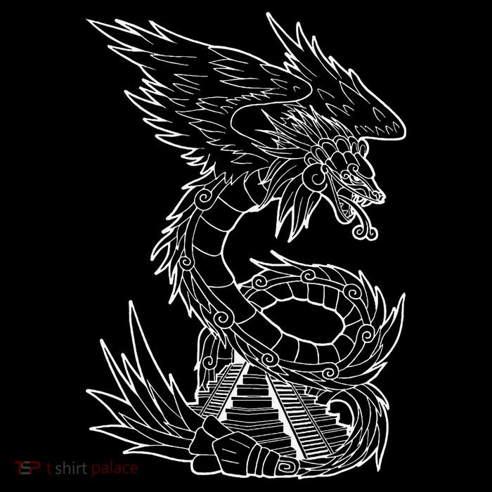 Quetzalcoatl Ancient Aztec Serpent Mayan Temple Inca Toltec Magnet