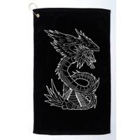 Quetzalcoatl Ancient Aztec Serpent Mayan Temple Inca Toltec Golf Towel