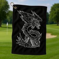 Quetzalcoatl Ancient Aztec Serpent Mayan Temple Inca Toltec Golf Towel