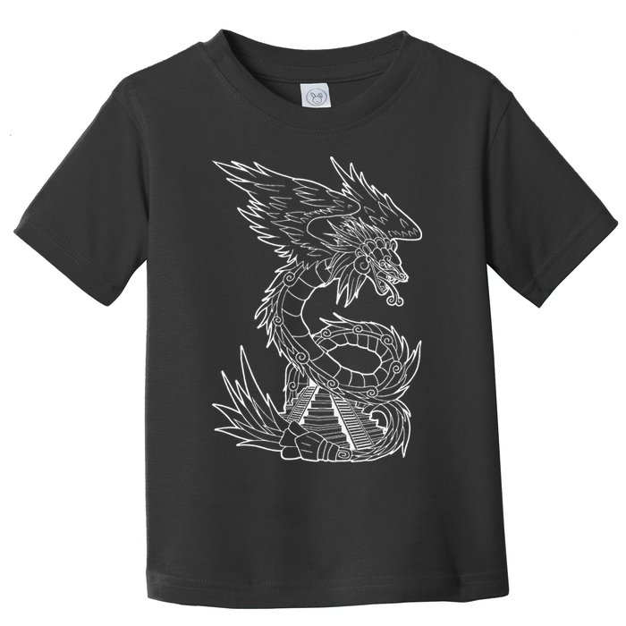 Quetzalcoatl Ancient Aztec Serpent Mayan Temple Inca Toltec Toddler T-Shirt