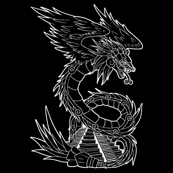 Quetzalcoatl Ancient Aztec Serpent Mayan Temple Inca Toltec Toddler T-Shirt